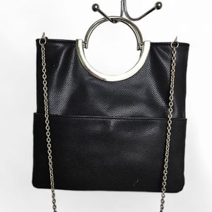 Kelly & Katie Women's Black Faux Leather Clutch Purse Bag